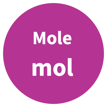Mole SI Symbol Circle Graphic