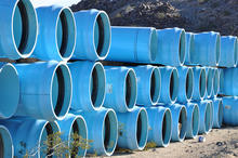 Water treatment plant pipes