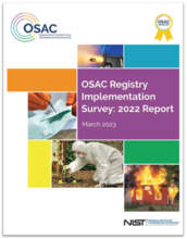 Cover of OSAC's 2022 Registry Implementation Survey