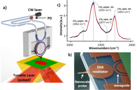 Nanophotonic optomechanical probes enable fast, low noise PTIR measurements