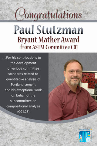 Paul Stutzman Receives the Bryant Mather Award