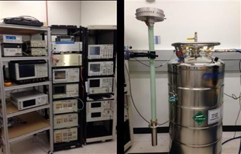 Test equipment for superconducting microwace circuits