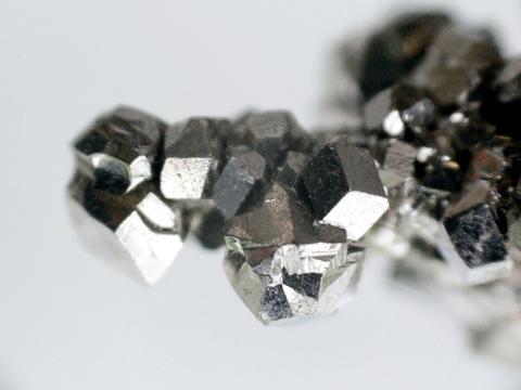 Photograph of titanium metal crystal with cubic symmetry.   