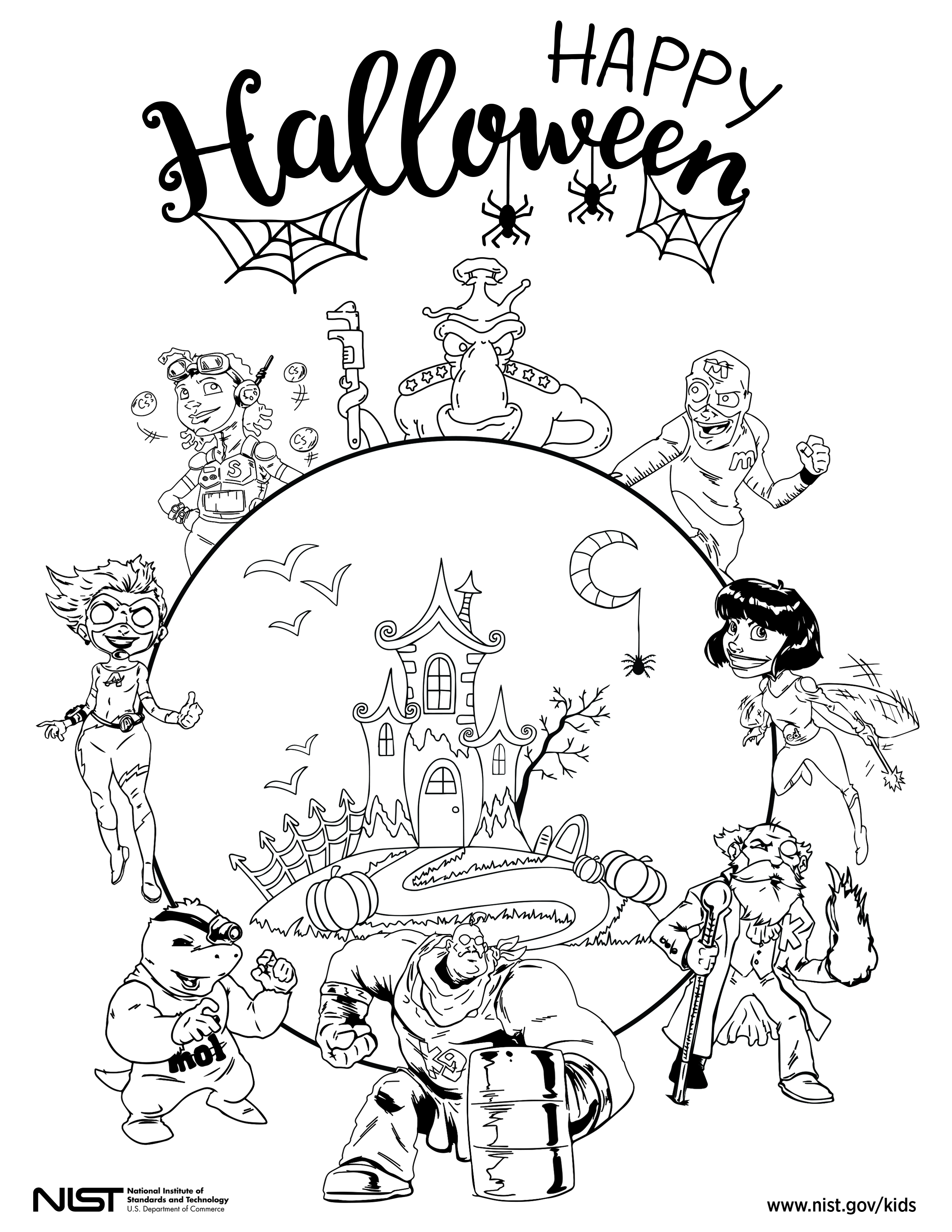 Superhero Halloween Coloring Pages