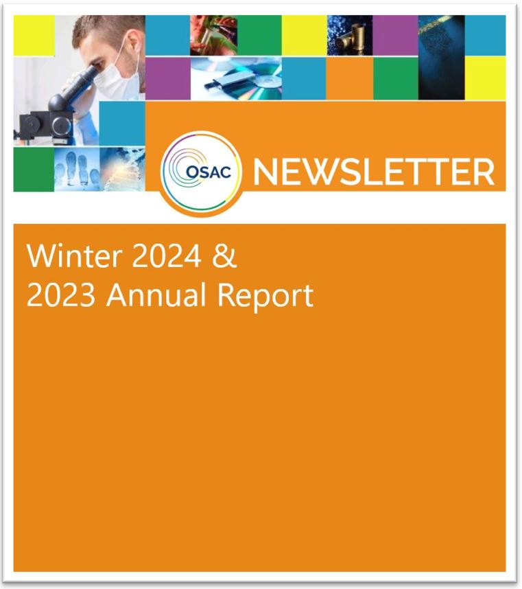 OSAC Newsletter Winter 2024 & 2023 Annual Report NIST