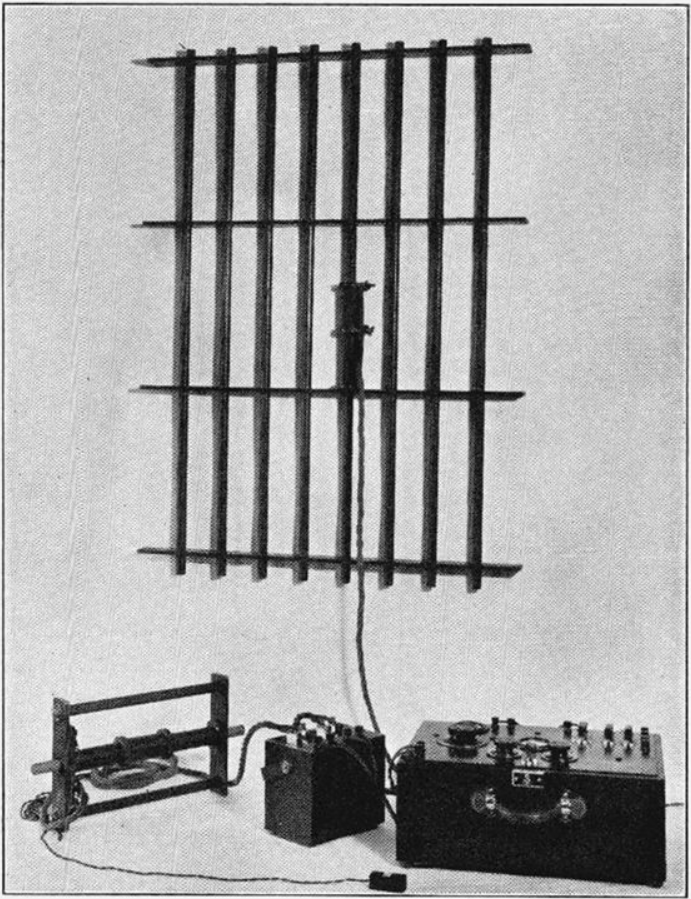 Journal of Research of the National Bureau of Standards Research Paper 894 FIGURE 8.- Comparator with accessory apparatus connected for testing a bar in the experimental grille.