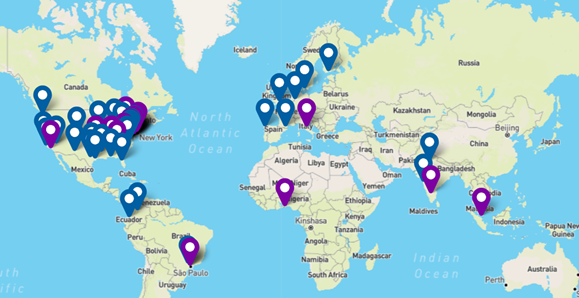 2024 Cybersecurity Career Week Events Map