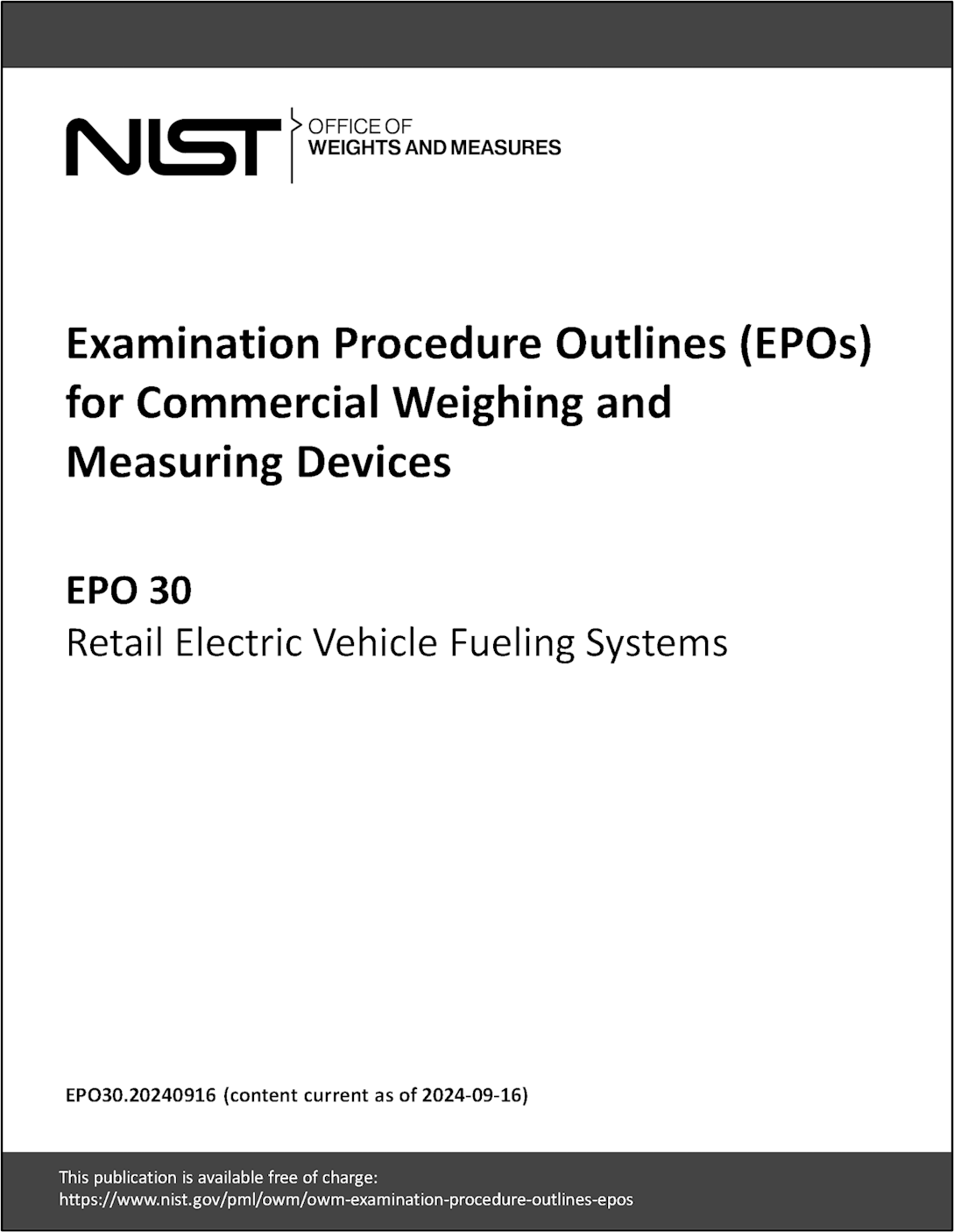 NIST Updates Inspection Procedures for Electric and Hydrogen Vehicle Fueling Systems