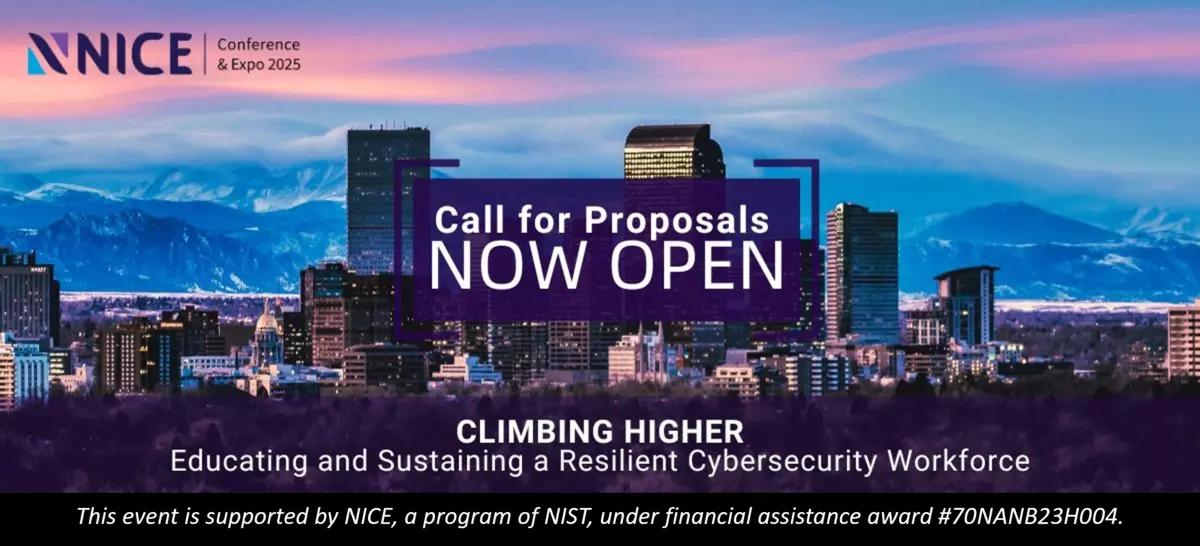 2025 NICE Conference and Expo Call for Proposals HERO Image