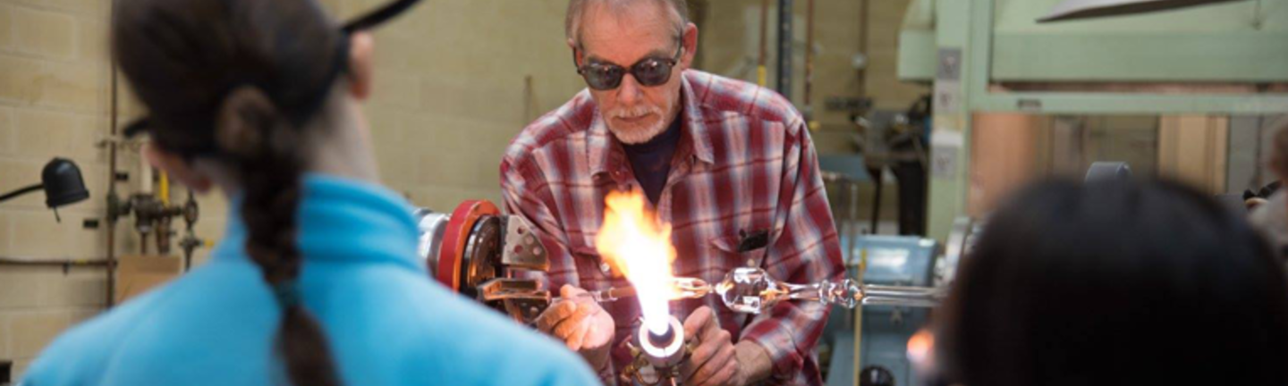 NIST glassblower demonstration for Take Your Child to Work Day