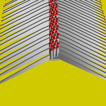 Illustration of a single row of nanowires