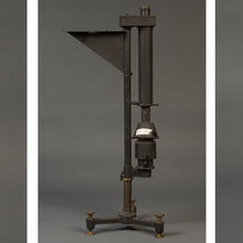 Three horizontal pictures that show parts of a carbon-filament lamp created in 1887.