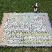 Cat with periodic table rug
