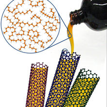 Illustration of prefilling a carbon nanotube with a desired chemical of known properties.
