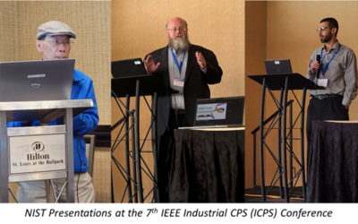 NIST Has Significant Presence at IEEE Industrial Cyber-Physical Systems (ICPS) Conference