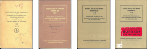 NBS Handbooks from 1929 to 1944