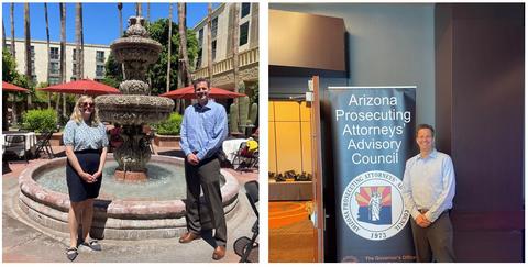 Dana Delger and JP Jones in Arizona presenting at two forensic legal conferences