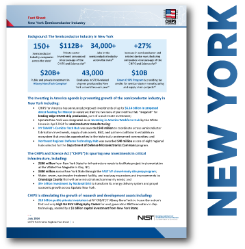 snippet of new york fact sheet page 1