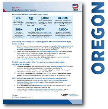 snippet of oregon fact sheet page 1