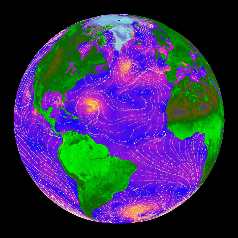 atlantic ocean radar in motion