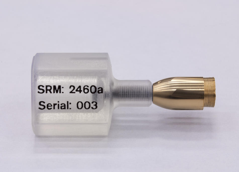 photo of NIST SRM 2460a, a bullet