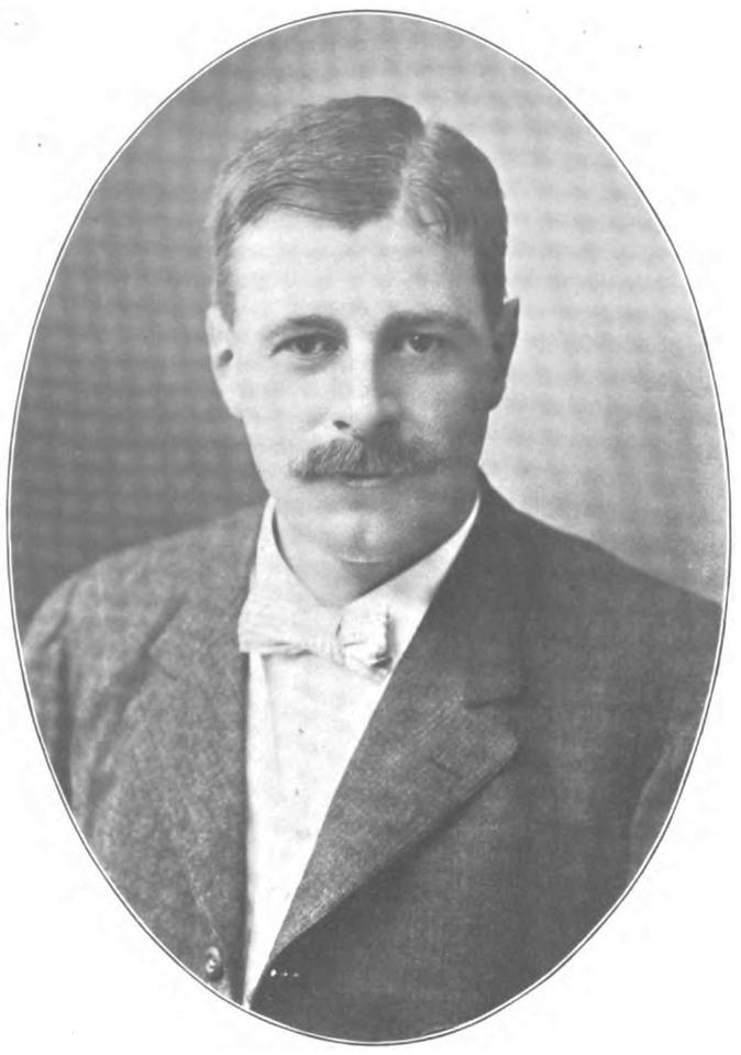 Photograph portrait of Allen Hazen in 1911. 