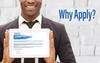 Why Apply to be a 2025 Baldrige Examiner showing a man holding an iPad displaying the online application.